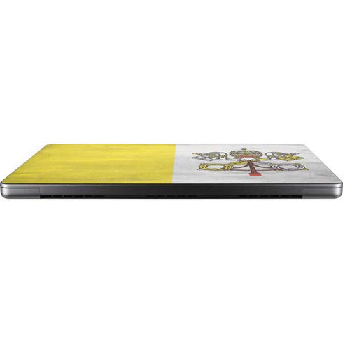 Vatican City Flag Distressed Apple MacBook Pro 14-inch Skin
